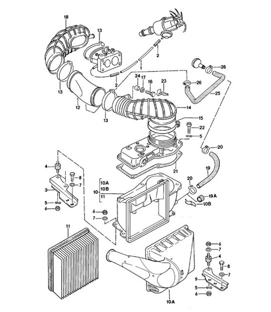 Diagram 106-000 Porsche 9J1.1 Taycan 4S 2020-24 