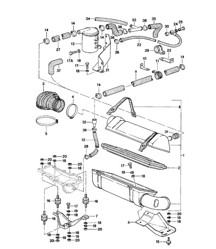 Air cleaner system 924 TURBO/GT 1980 - 1985
