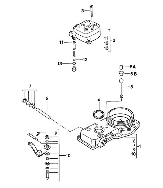 Diagram 107-000 Porsche Carrera GT 2003-06 