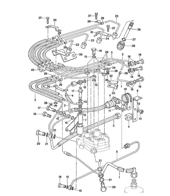 Diagram 107-010 Porsche 992.1 Speedster 4.0L 2019-24 