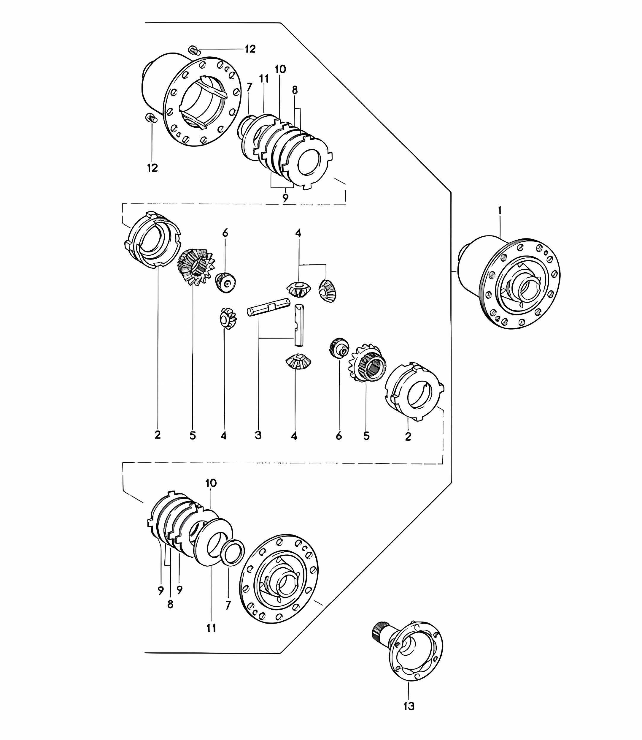 Limited-slip differential / Manual transmission - G31.01/02/03 - 924 TURBO / GT 1980 - 1985