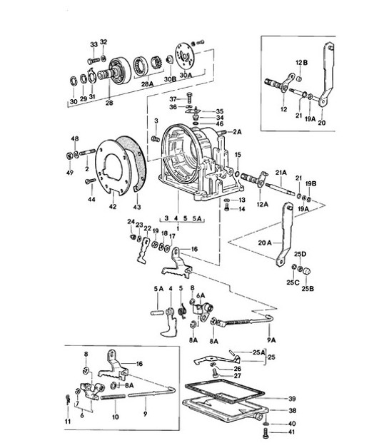 Diagram 309-000 Porsche Boxster 986 2.7L 2003-04 Transmission