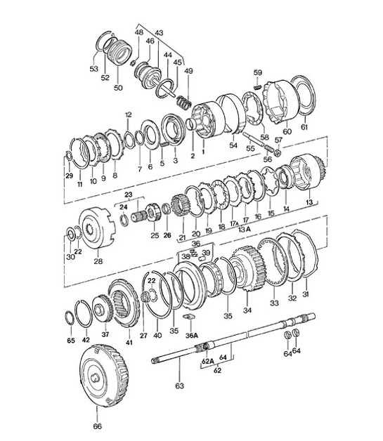 Diagram 310-000 Porsche Boxster 986 2.7L 2003-04 Transmission