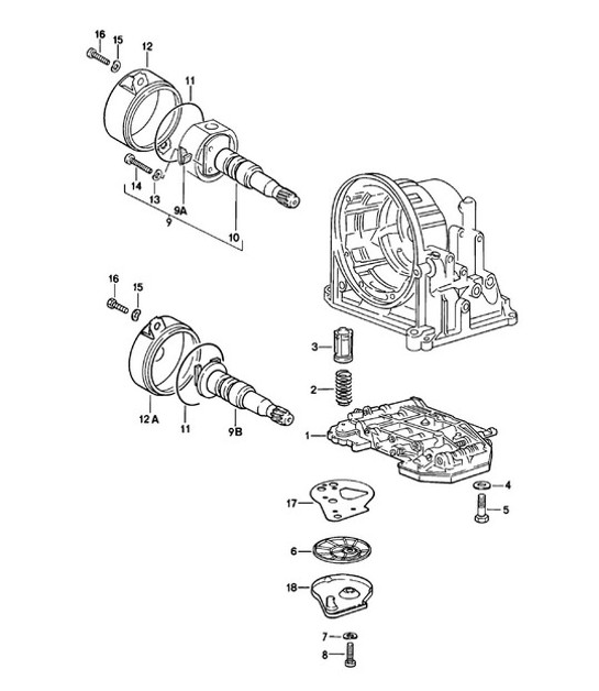 Diagram 310-005 Porsche Boxster 986 2.7L 2003-04 Transmission