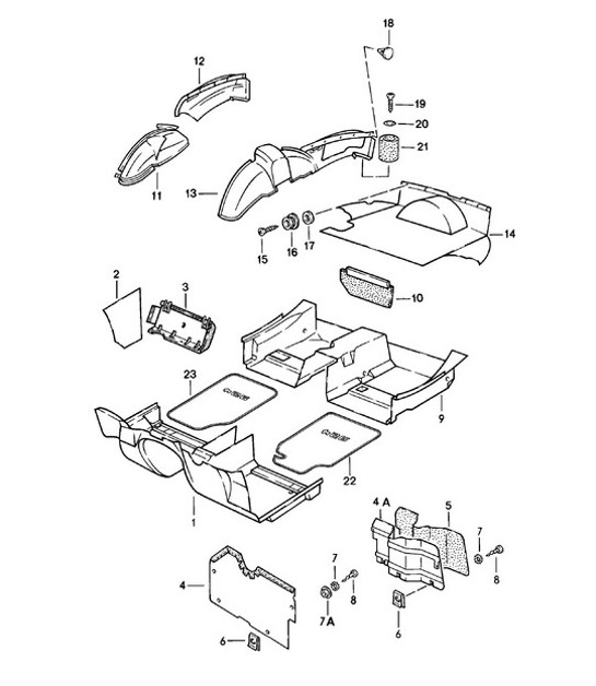 Diagram 807-001 Porsche Panamera 971 MK2 (2021-2023) 