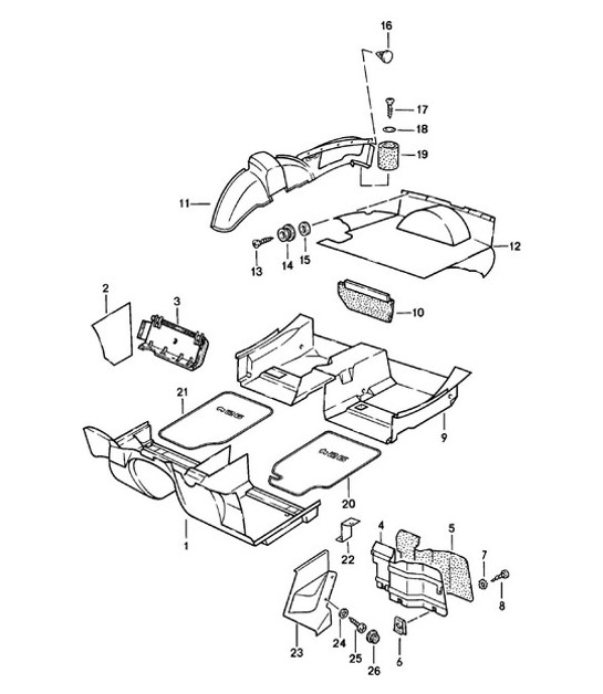 Diagram 807-002 Porsche 991 (911) MK1 2012-2016 Body