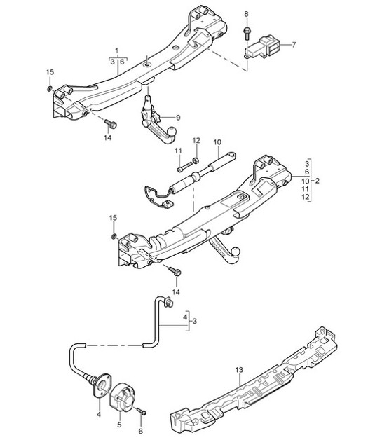 Diagram 002-00 Porsche Cayenne S V6 3.0L Hybrid 380HP Accessories & others