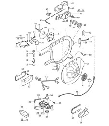 Bracket / Spare wheel - Outer - Cayenne 9PA (955) 2003-06