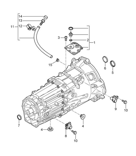 Diagram 302-05 Porsche Cayenne MK2 (957) 2007-2010 Transmission