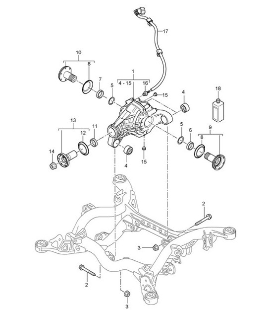 Diagram 305-00 Porsche Cayenne 3.2L V6 2003>> Transmission