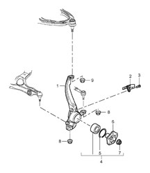 Cuscinetto girevole / mozzo ruota Cayenne 9PA (955) 2003-06