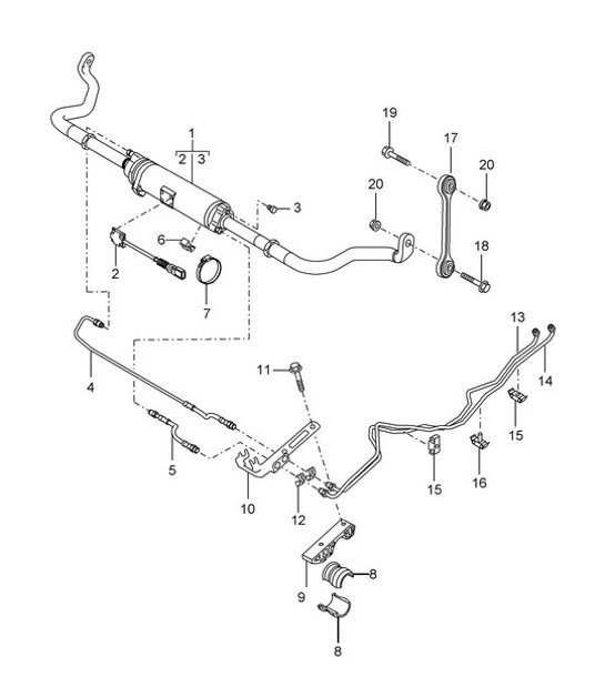 Diagram 402-06 Porsche 991 (911) MK1 2012-2016 Essieu avant, Direction 