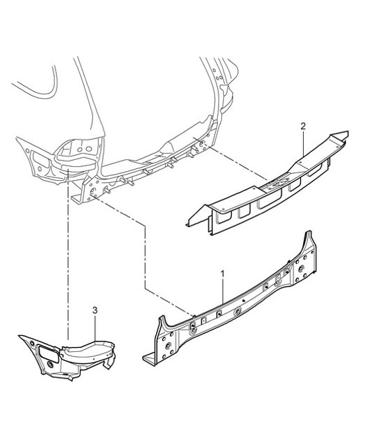 Diagram 801-30 Porsche Cayenne S V8 4.8L benzina 400 CV Carrozzeria
