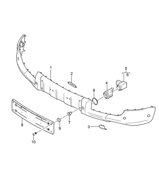 Diagram 802-02 Porsche 996 (911) (1997-2005) Carrosserie