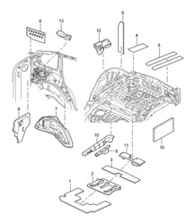 Linings / Luggage compartment / Accessories Cayenne 9PA (955) 2003-06