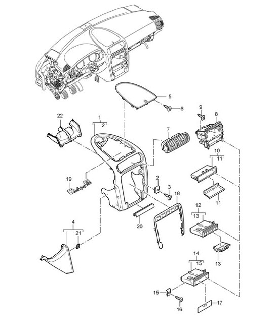 Diagram 809-05 Porsche Cayenne Turbo V8 4.0L Gasolina 550 CV 