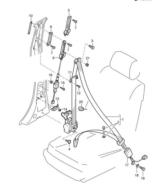 Diagram 812-00 Porsche Macan（95B）MK2 2019-2021 
