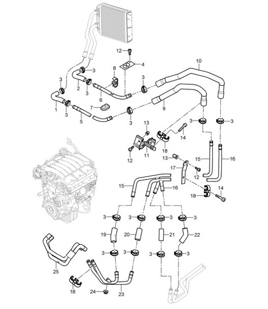 Diagram 813-05 Porsche Panamera S V6 Turbo 3.0L 2WD (420 CV) Carrocería