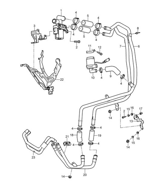 Diagram 813-23 Porsche 993（911）（1994-1998）  车身