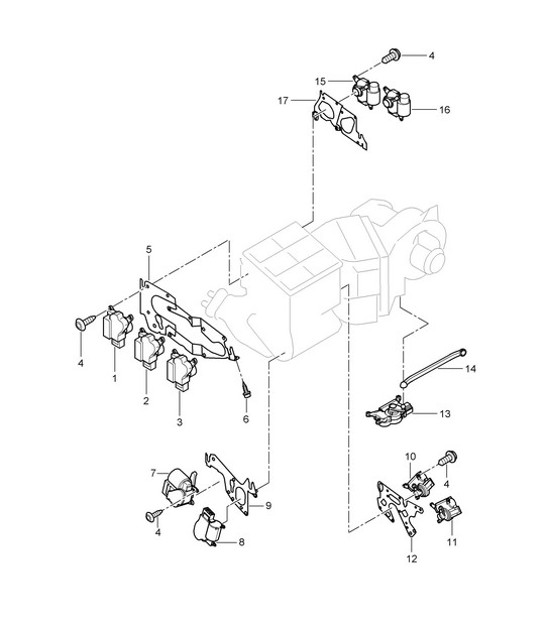 Diagram 813-45 Porsche 958 Cayenne S V8 4.2L Diesel 382HP 2010-17 Body