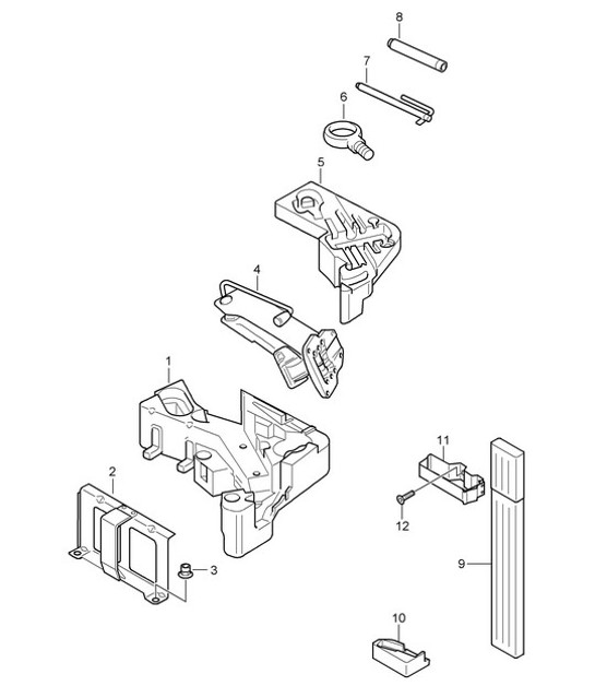 Diagram 001-000 Porsche Cayman 718 2.0L Manual (300Bhp) Accesorios y otros 