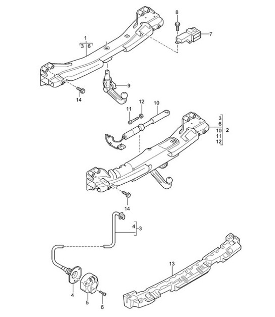 Enganche de remolque Cayenne 9PA1 (957) 2007-10
