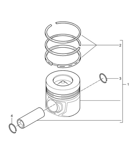 Diagram 102-050 Porsche Cayenne MK1 (955) 2003-2006 Motor