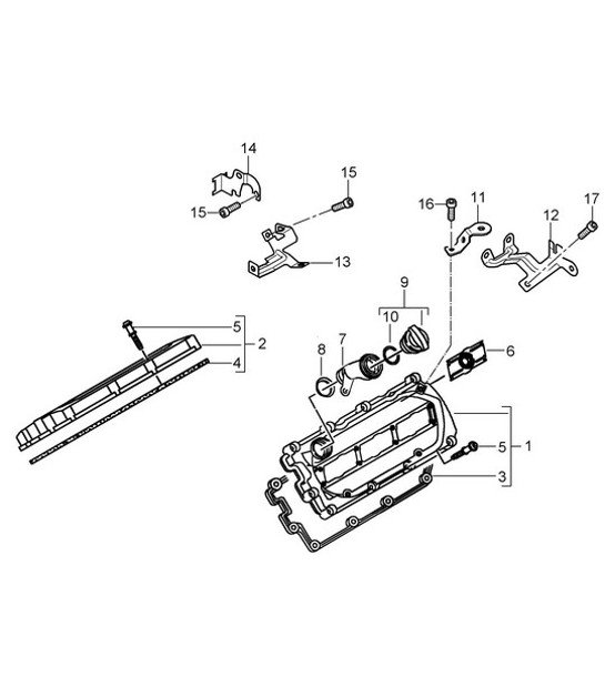 Diagram 103-007 Porsche Boxster 718 (982) 2017>> Motore