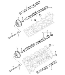 Camshaft (Model: 4801,4851) Cayenne 9PA1 (957) 4.8L 2007-10