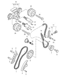 Controllo valvola (Modello: 5501) Cayenne 9PA1 (957) 3.6L 2007-10