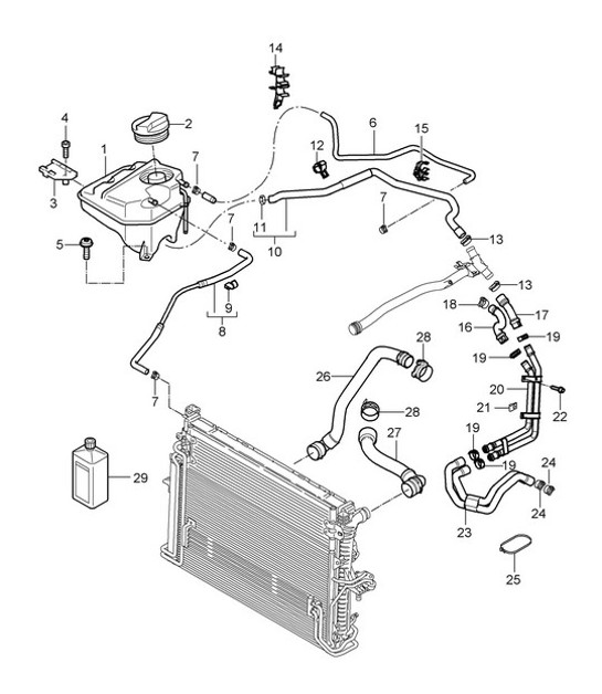 Diagram 105-030 Porsche Cayenne MK2 (957) 2007-2010 Motor