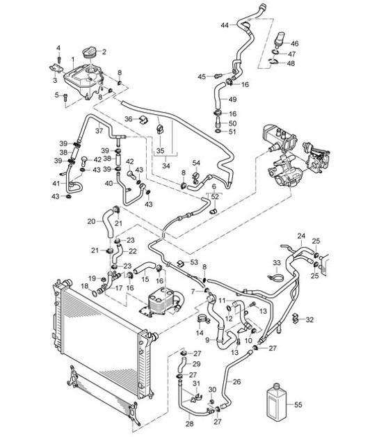 Diagram 105-040 Porsche 卡宴 92A（958） 2010-2017 引擎