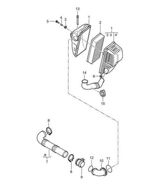 Diagram 106-010 Porsche Cayenne MK2 (957) 2007-2010 Moteur