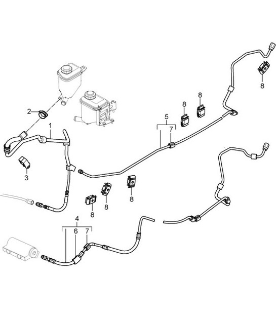 Diagram 402-008 Porsche Carrera GT（2003-2006年） 