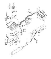 Suspension adaptative / Lignes (PR:1BK) Cayenne 9PA1 (957) 2007-10