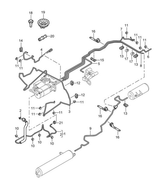 Sospensioni adattive/Linee (PR:1BK) Cayenne 9PA1 (957) 2007-10