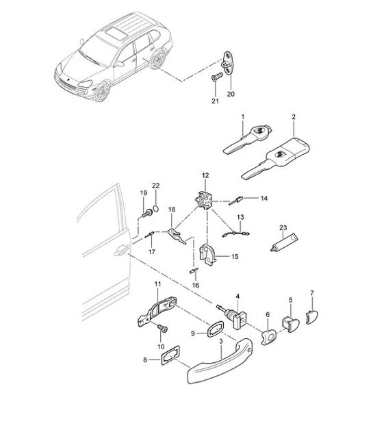 Diagram 804-010 Porsche 997 (911) MK1 2005-2008 Body