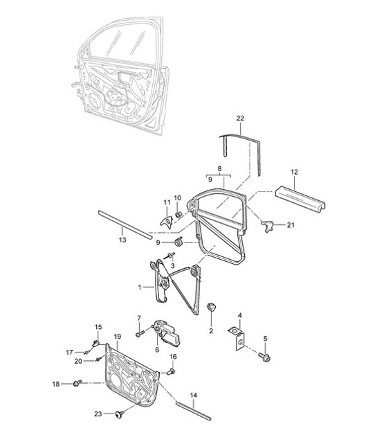 Diagram 804-030 Porsche Cayenne 3.2L V6 2003>> Carrozzeria