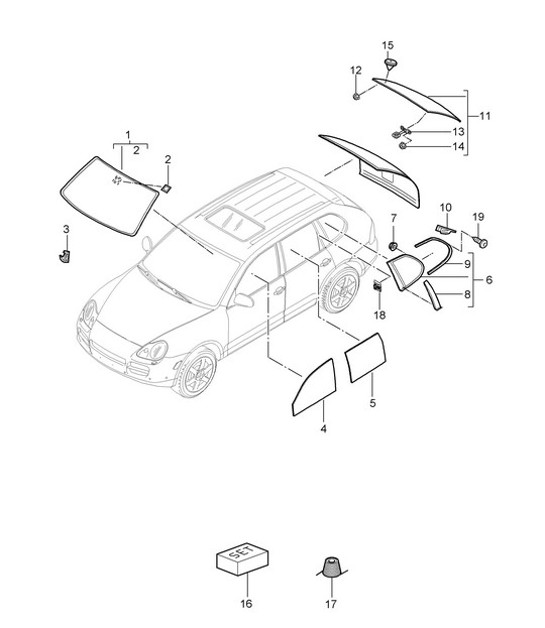 Diagram 805-000 Porsche Macan Turbo 2.9L V6 440Bhp 