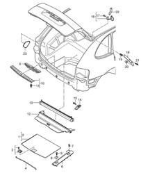Revestimientos / Maletero / Accesorios Cayenne 9PA1 (957) 2007-10