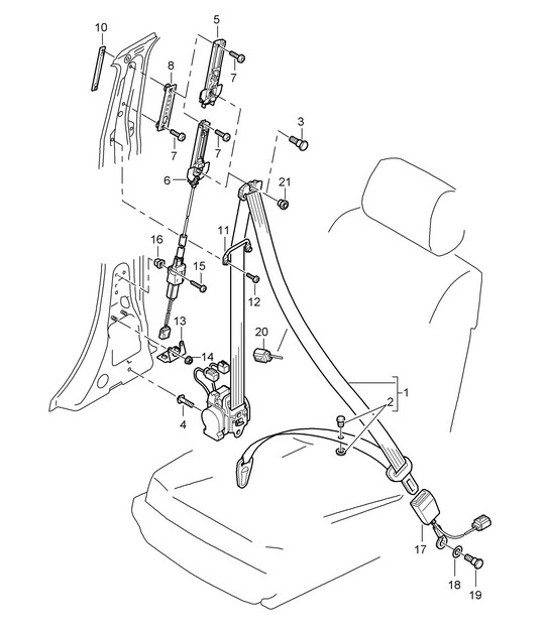 Diagram 812-000 Porsche Taycan 4S Cross Turismo 