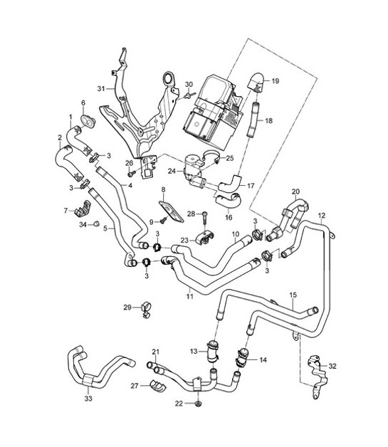 Diagram 813-001 Porsche Cayenne MK2 (957) 2007-2010 Carrosserie
