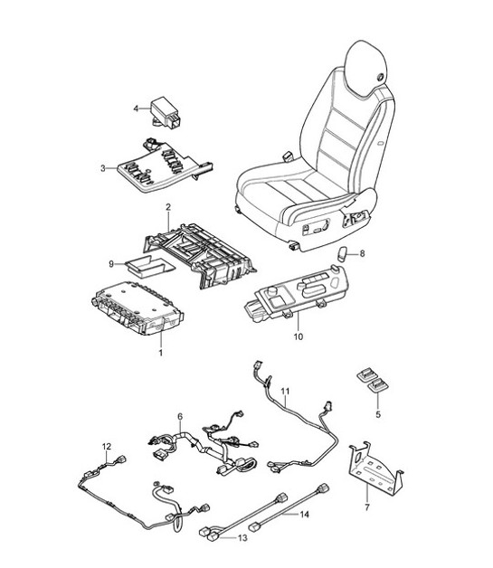 Diagram 817-030 Porsche 911/912 (1965-1989) Carrosserie
