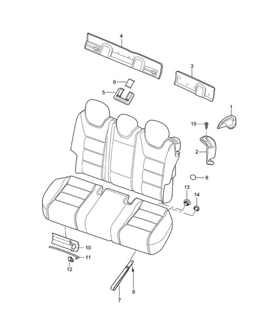 Diagram 817-035 Porsche 卡宴 Coupe E-Hybrid V6 3.0L 340Hp 