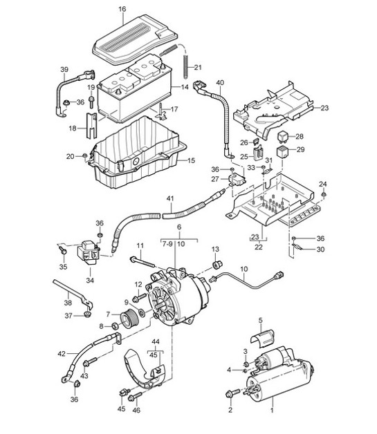 Diagram 902-005 Porsche Macan Turbo 2.9L V6 440 CV 