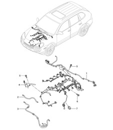 Wiring looms / Engine Cayenne 9PA1 (957) 2007-10