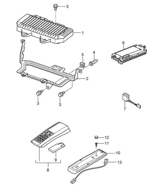 Diagram 911-011 Porsche 944S2 3.0L 16V 1989-91 