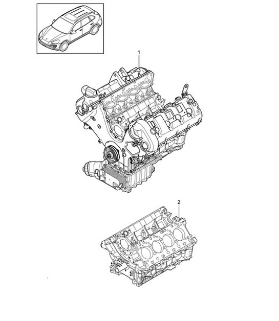 Diagram 101-007 Porsche Cayenne MK3 (958) 2010-2017 Motor