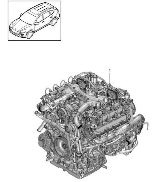 Diagram 101-035 Porsche 991.2 Carrera 2S 3.0L (420 Bhp) 2016-19 Engine