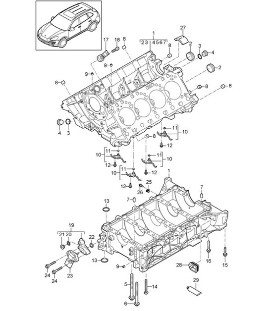 Diagram 101-040 Porsche 卡雷拉GT 